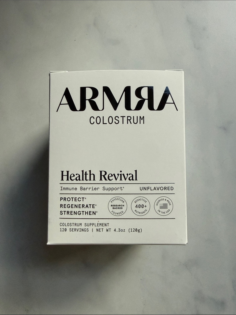 ARMRA Colostrum Health Revival Supplement - White